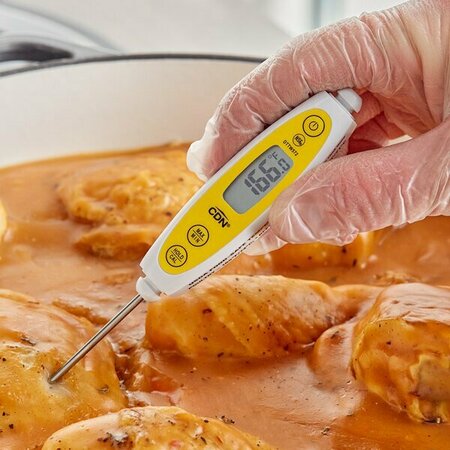 CDN DTTW572 ProAccurate 3 1/2in Waterproof Digital Pocket Probe Thermometer with Rotating Display 221DTTW572